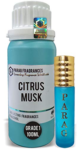 PARAG FRAGRANCES Parag Fragrances Citrus Musk 100Ml Real And Natural AttarLong Lasting And Alcohol FreeFor Men And WomenGrade 1 With Free Empty Bottle - Image 1