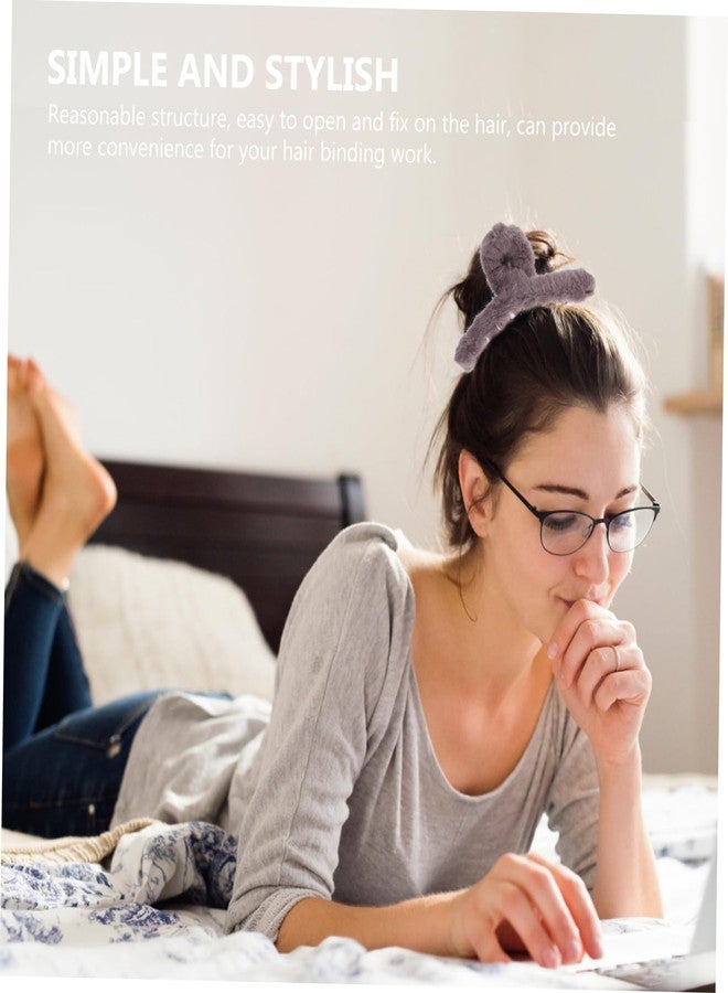 VICASKY 6Pcs Hair Claw Clips for Women Assorted Color Hair Accessories Non Slip Design for Bathing Makeup and Everyday Use - Image 5