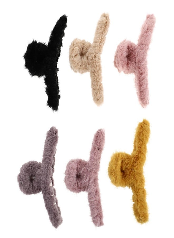 VICASKY 6Pcs Hair Claw Clips for Women Assorted Color Hair Accessories Non Slip Design for Bathing Makeup and Everyday Use - Image 1