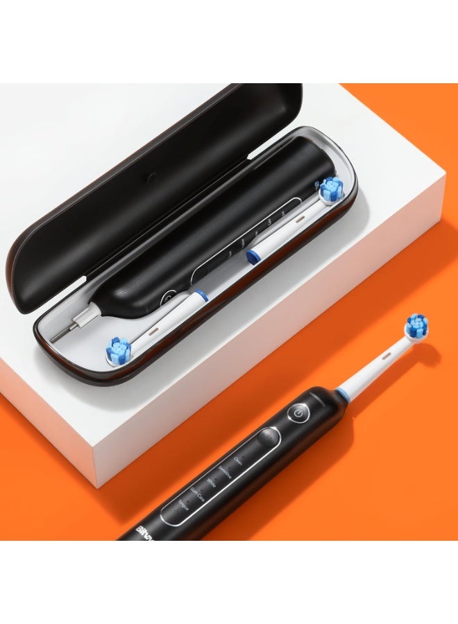 Bitvae R2 Rotating Electric Toothbrush for Adults with 8 Brush Heads, Travel Case, 5 Modes Rechargeable Power Toothbrush with Pressure Sensor, 3-Hour Fast Charge for 30 Days - Image 4