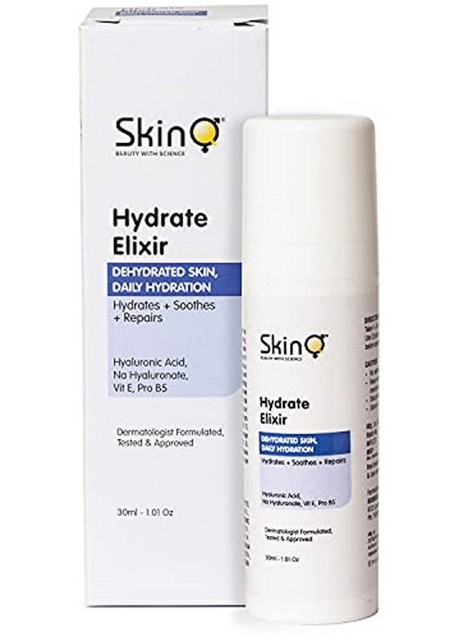 SkinQ Hydrate Elixir Serum For Skin Hydration Soothing & Repair Hyaluronic Acid Vit E Pro B5 Based 30 Ml - Image 2