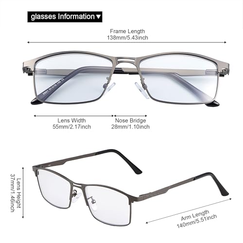 YIMI Photochromic Bifocal Reading Glasses UV Outdoor Sunglasses Computer Anti Blue Light Transition Eyeglasses for Men Women(Black, 1.00, multiplier_x) - Image 5
