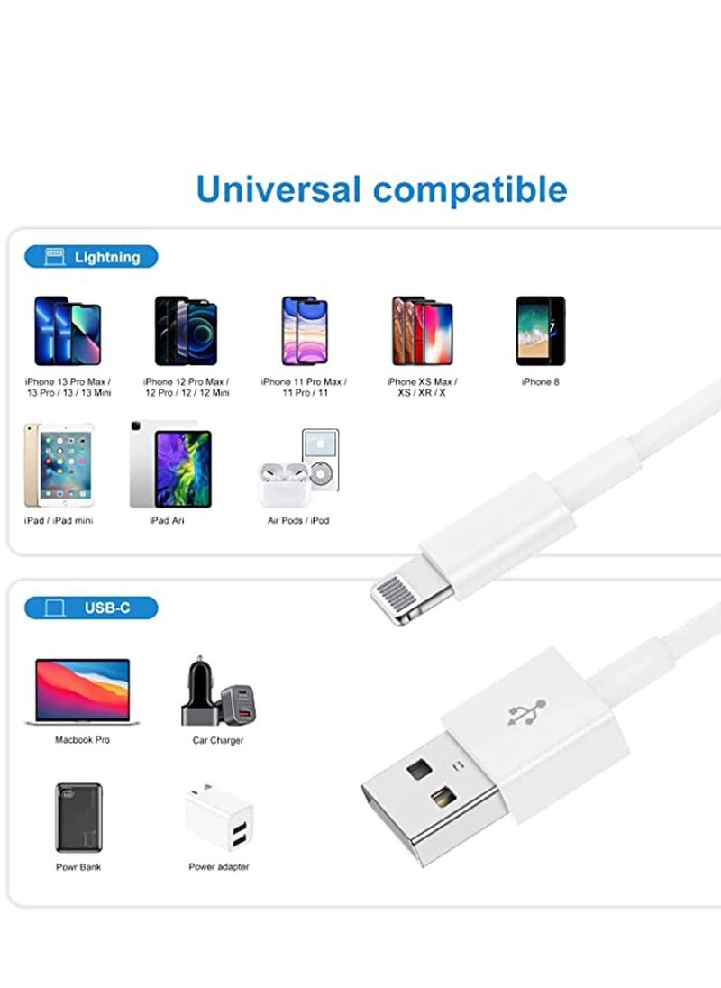 Generic IPhone Charging Cord Lightning Cables, Original Upgraded [3Pack 1M ] Apple MFi Certified USB A Charging Cable for iPhone 14/13/12/11 Pro Mini SE XS Max X XR 8 7 6s Plus  - Image 5