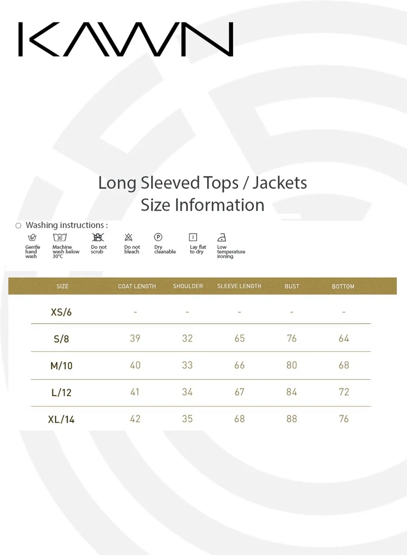 Kawn.yoga Licorice Black Womens Fitted Cropped High-Neck Jacket for Women | Best Price UAE