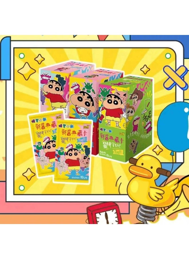 null - Authentic Card Game Crayon Shin-Chan Card Conspicuity Pack No. 3 Sauce Collection Card Conspicuity Daming Full Box Blind Box-Color:Crayon Shin-chan [3-bomb Conspicuous Pack] 18 Packs In A Box - One Box Will Be Sent In Random Colors - Image 1