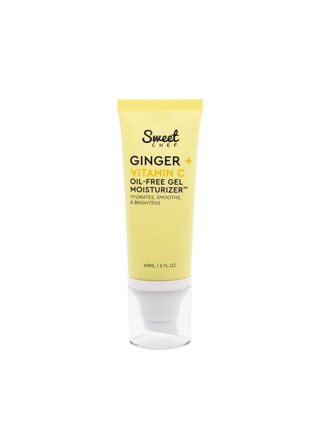 sweet chef - Ginger + Vitamin C Oilfree Gel Moisturizer Antioxidantrich Soothing Daily Moisturizer With Hyaluronic Acid Turmeric + Niacinamide Help Hydrate + Even Skin Tone (60 Ml / 2 Fl Oz) - Image 1