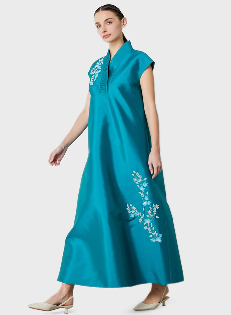 Femi9 Floral Embroidered Dress