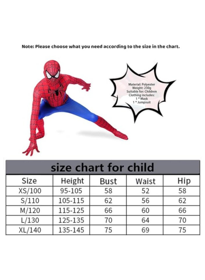 AUTOYSUR Spider Man Costume Cosplay Set 3D Style Superhero Cosplay Full Body Bodysuit Spandex Jumpsuit for Kids Spider Man Dress Up - Image 5