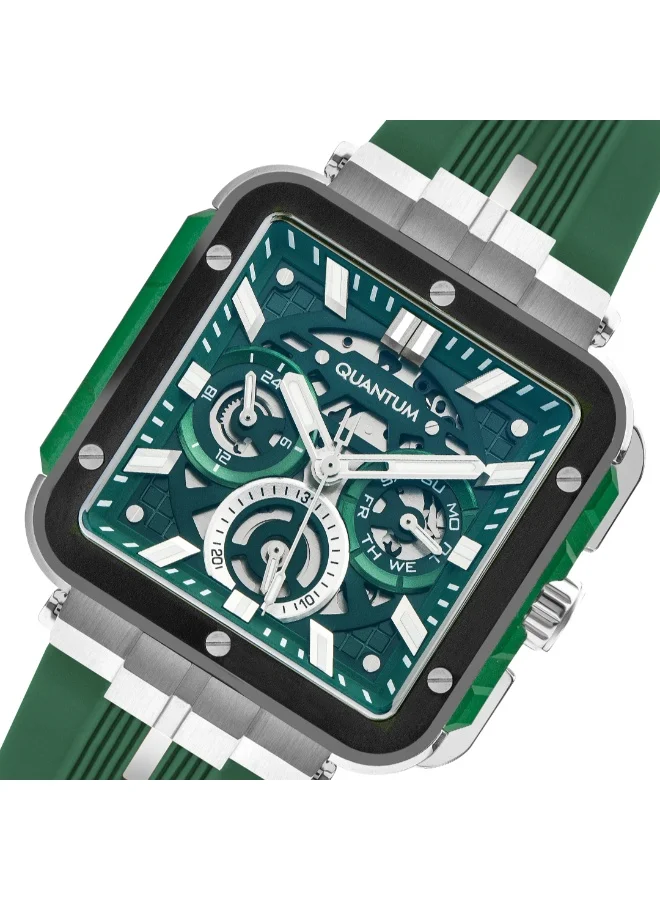 كوانتوم Men's Silicone Multi Function Watch PWG1102.377 - 45 mm