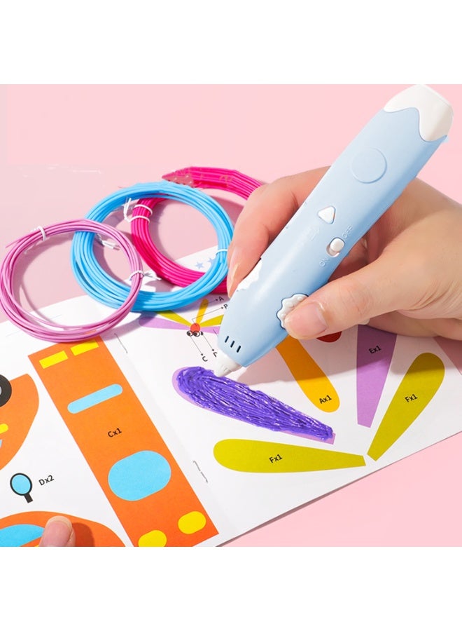 3D Printing Pen Child-safe Low Temperature Cordless Ergonomic Design for Kids Little Hands Includes PCL Filament Ideal for Creative Drawing Everyday Use Gift - Image 1