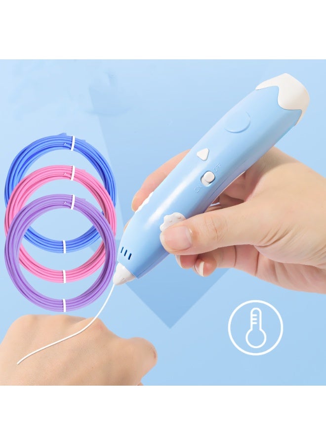 3D Printing Pen Child-safe Low Temperature Cordless Ergonomic Design for Kids Little Hands Includes PCL Filament Ideal for Creative Drawing Everyday Use Gift - Image 3