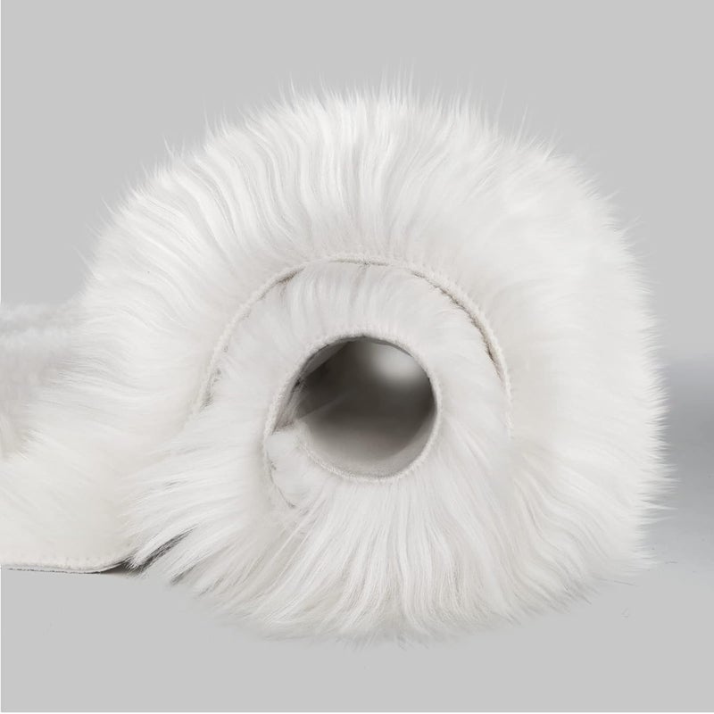 Ciicool Faux Sheepskin Rugs Soft Faux Fur Rugs White Fluffy Rugs Chair Couch Cover Fuzzy Rugs for Bedroom Floor Sofa Living Room 2x3 Feet - Image 5