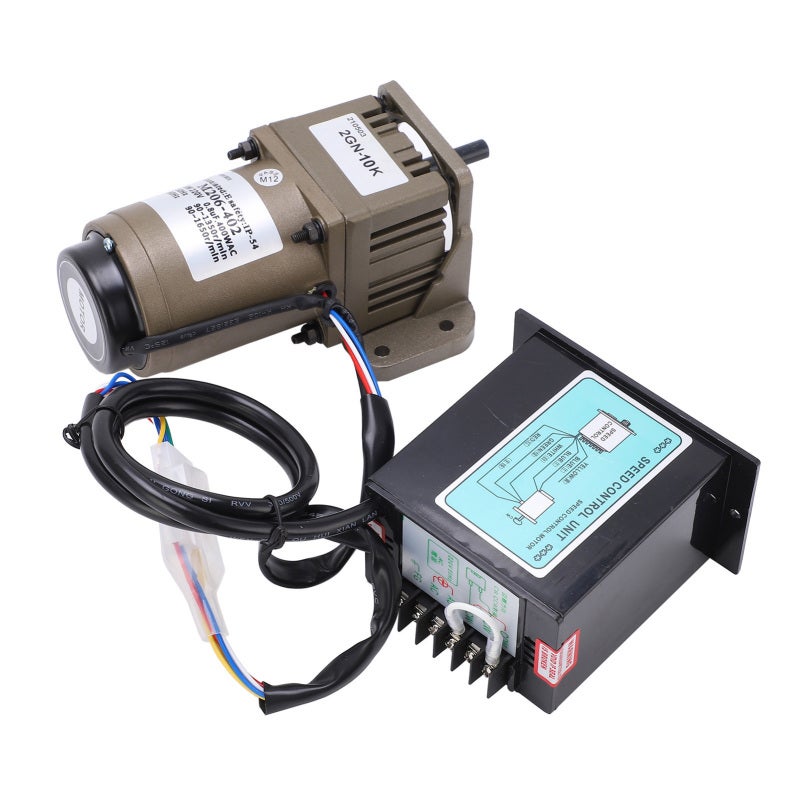 MOTOR AC 220V 6W Gear Motor Single Phase Asynchronous - Reversible Adjustable Speed - High Moment of Force Metal Motor for Packaging Machinery - Image 5