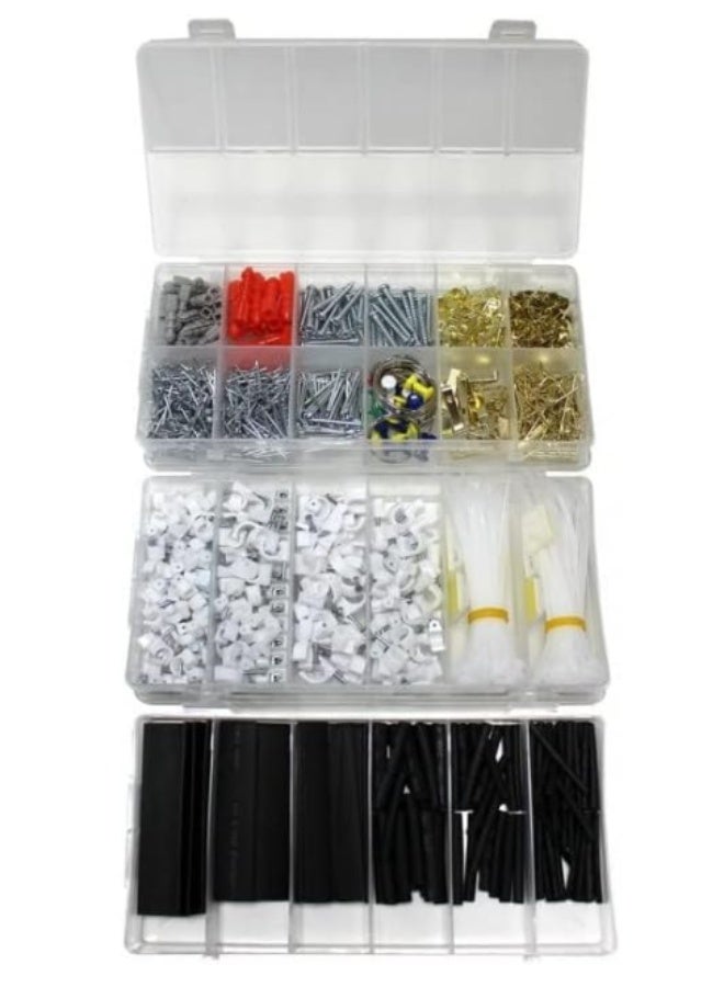 اسما مجموعة أدوات ISMA الكاملة للأعمال اليدوية، 1500 قطعة في حقيبة متينة. أدوات متعددة الاستخدامات للمنزل، المرآب، والأنشطة الخارجية. هدية مثالية للرجال بتصميم أنيق. - Image 4