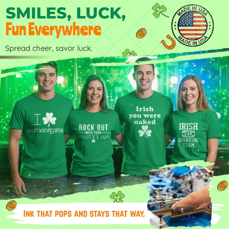Feelin Good Tees I Love Shenanigans St Patricks Day T Shirt | Irish Pride St Patty's Day Shirts | Graphic Tshirts for Men & Women | Party Novelty T-Shirts for Men & Women Soft & Comfortable Fit L Irish30 - Image 5