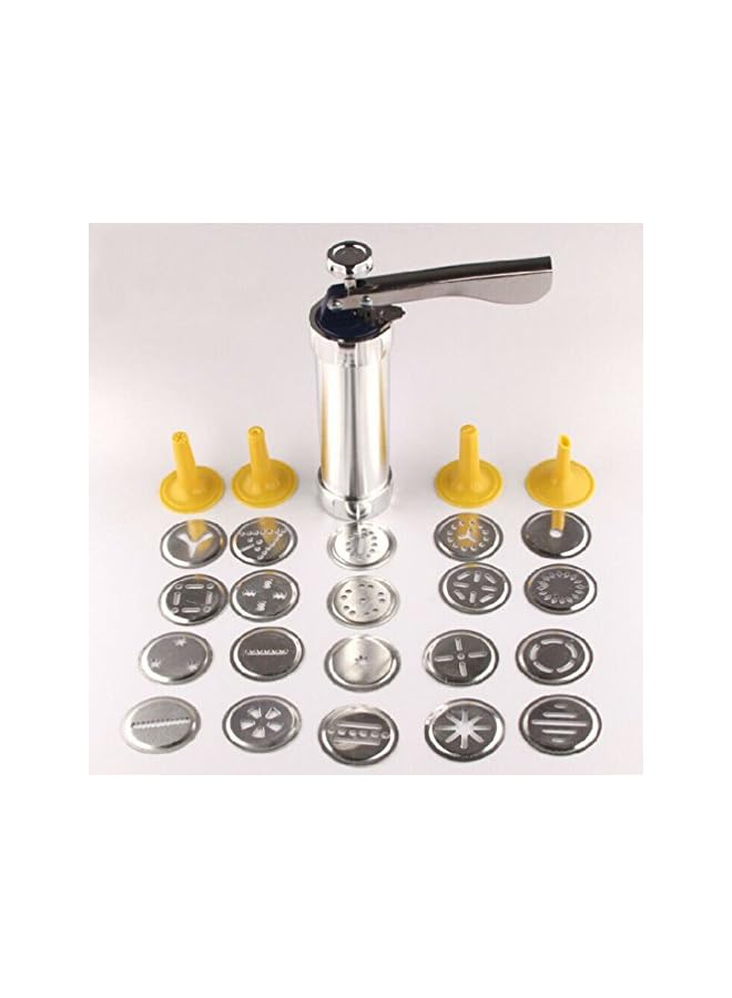 S-TOP Biscuit maker cookie press includes 20 disc shapes four icing nozzles - Image 4