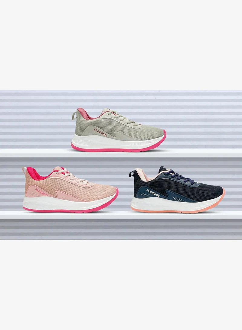 Asian Navy Pink Sneakers for Women and Girls