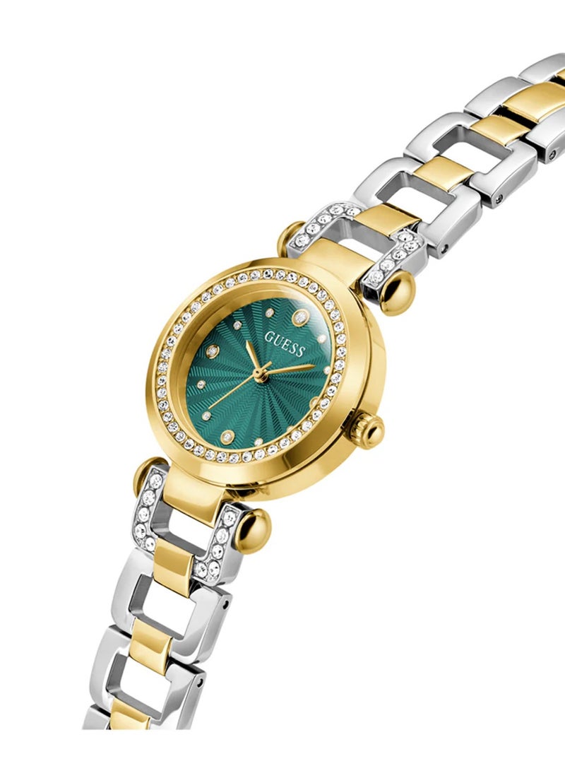 GUESS Ginger Women's Analog Quartz Green Dial Stainless Steel Watch GW0869L1 - Image 2