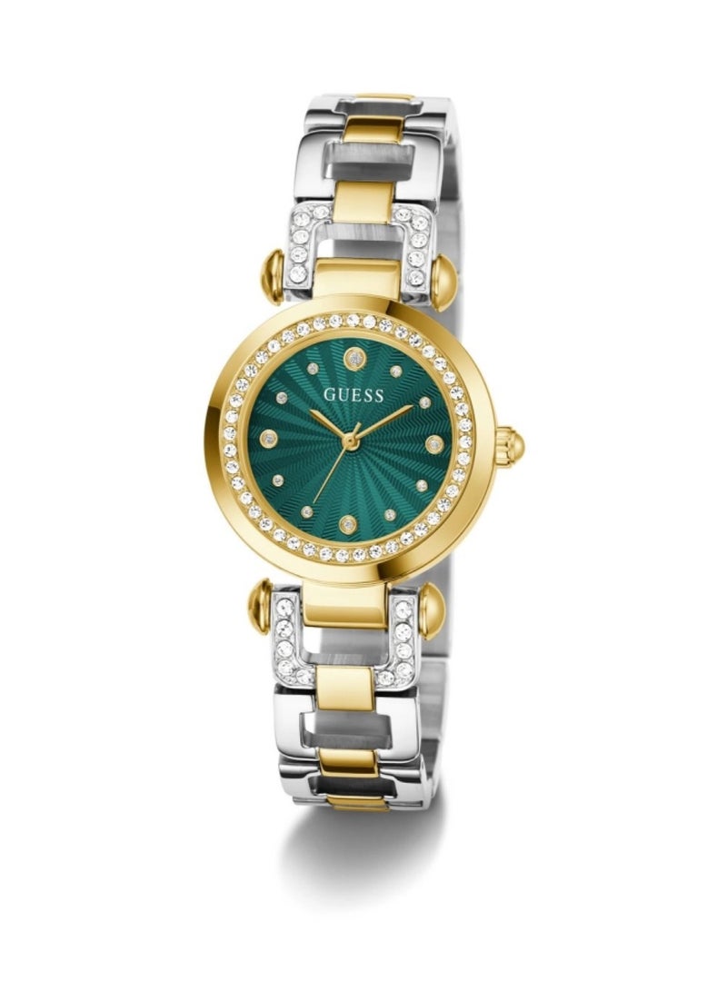 GUESS Ginger Women's Analog Quartz Green Dial Stainless Steel Watch GW0869L1 - Image 5