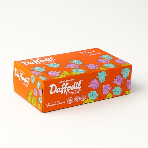 Daffodil Extra Soft 2 Ply Face Tissue Paper,Pack of 6 (100 Pulls/pack,600 Pulls total 1200 Sheets) Soft,Oil Control, Skin Clarifying and Skin Friendly Tissue - Image 2
