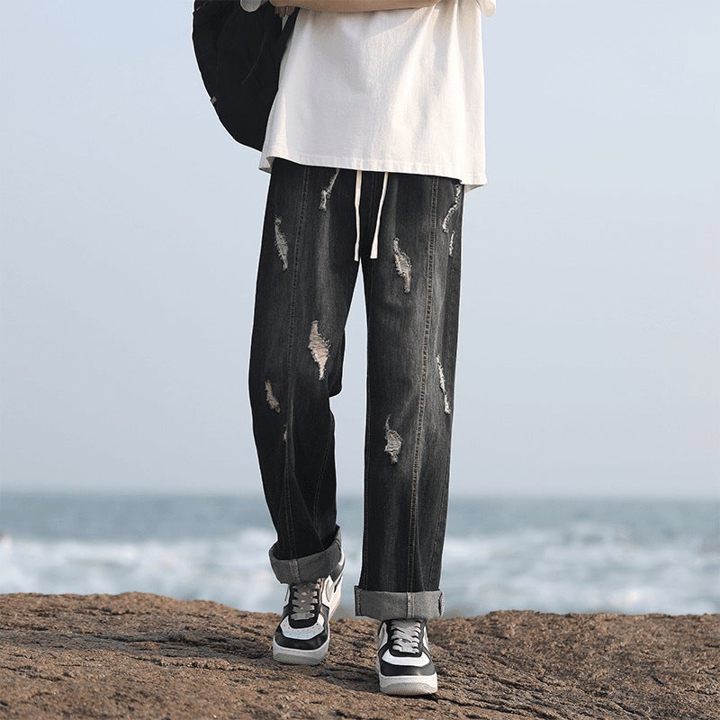 Unisex Casual Daily Denim Jeans - Image 3