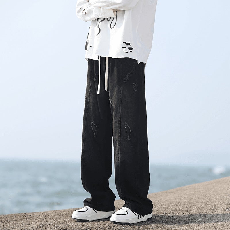 Unisex Casual Daily Denim Jeans - Image 4