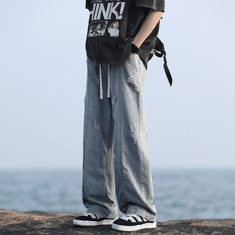 Unisex Casual Daily Denim Jeans - Image 5