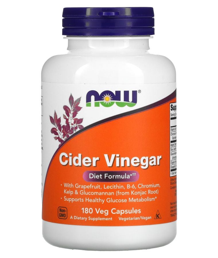 now Cider Vinegar 180 Veg Capsules