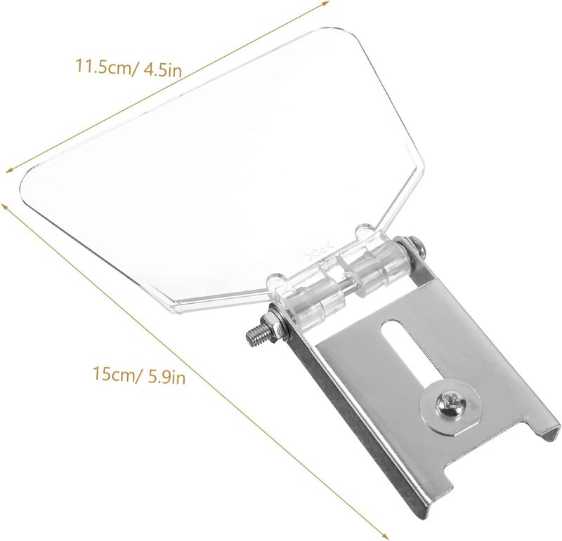 IMIKEYA 2pcs Bench Stainless Steel Attachment Tool Impact Resistance Easy to Install Protective Guard for Bench Grinders and Machine Safety - Image 2