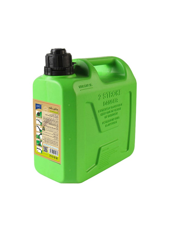 دي بي تي، خزان وقود وبنزين سميك، حاوية بنزين بلاستيكية محمولة، اخضر، سعة 5 لتر - Image 1