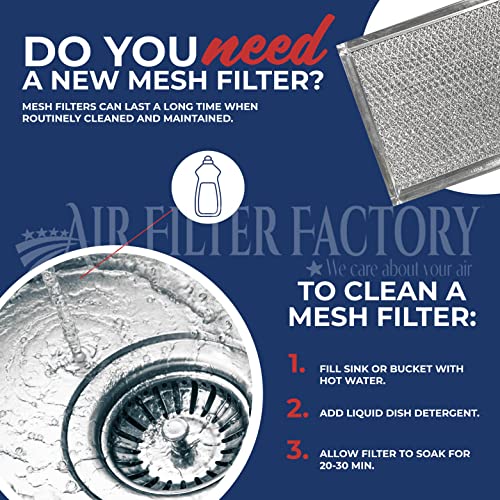 Air Filter Factory Microwave Oven Replacement For LG 5230W1A012B 12-Layer Aluminum Mesh Grease Filters 2-Pack - Image 4