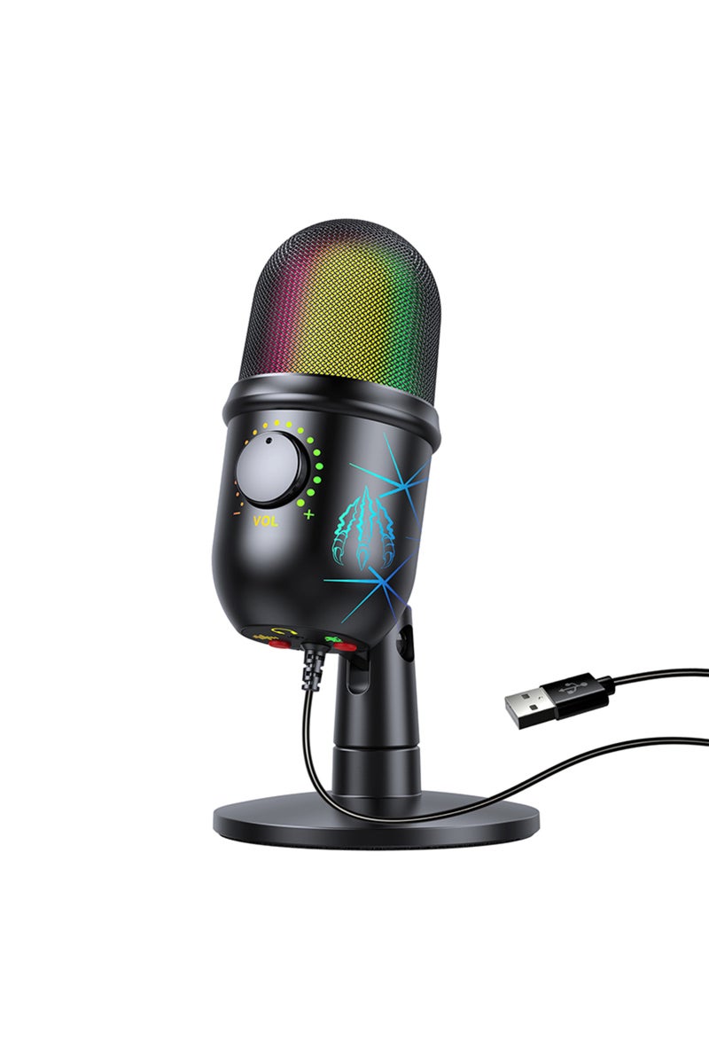 ميكروفون ليزر موديلز USB، ميكروفون مكثف احترافي للاستوديوهات، لتسجيل البث المباشر على الكمبيوتر الشخصي