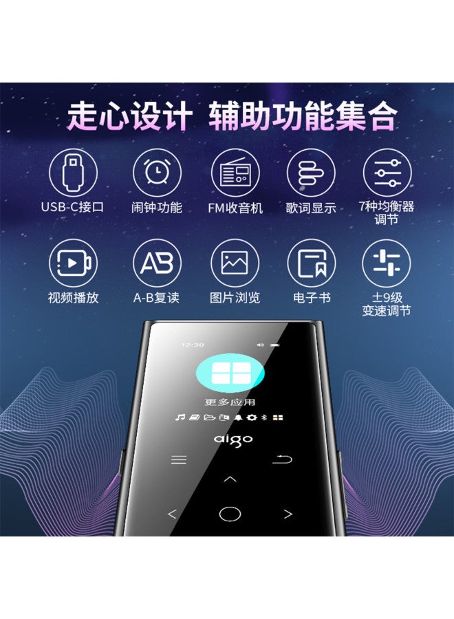 aigo جهاز تعلم مشغل Mp3/mp4 متخصص لطلاب المدارس الثانوية لتعلم الاستماع باللغة الإنجليزية، تشغيل الموسيقى والكتب الصوتية - Image 5