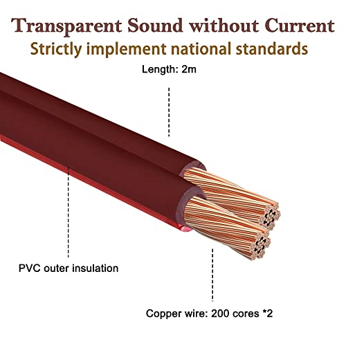 MEIRIYFA 2RCA Plugs to 2 Banana Plugs Speaker Wire, Dual Banana Plug to RCA Male Plug OFC HiFi Speaker Cable for Speaker Subwoofer - 2M - Image 4