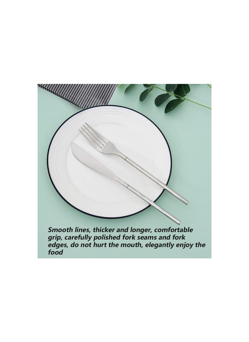 silvercnc - Adjustable Telescopic Fork,Stainless Steel Dinner Fork,BBQ Extendable Dinner Fruit Dessert Long Handle Fork,for Eating, Barbecue, Dinner, Dessert, Sausage, Vegetable(8.7~25.4in) - Image 1