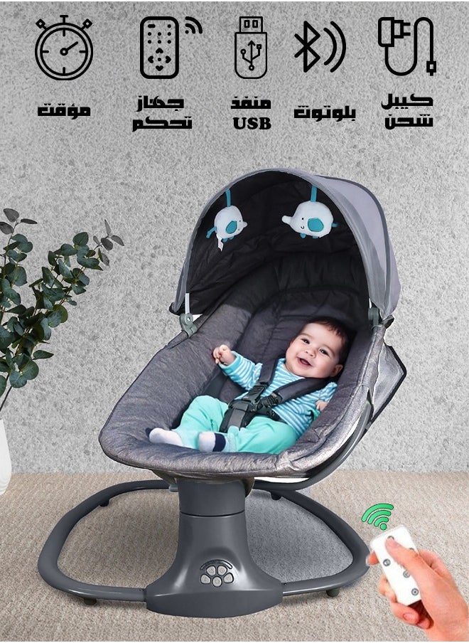Cady One 3 in 1 baby rocking chair with remote control and adjustable backrest  - Image 2