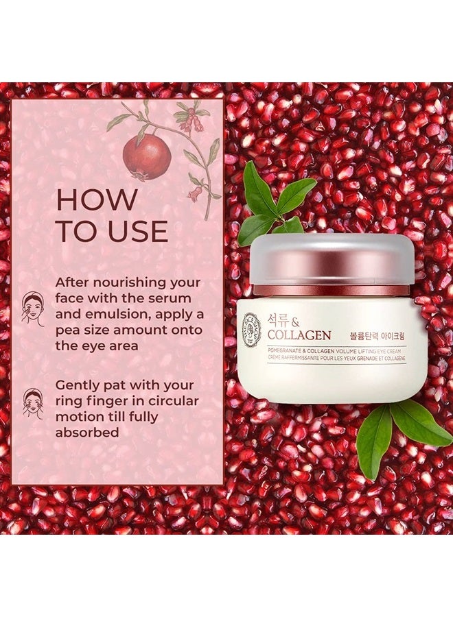 THEFACESHOP كريم العين برمان وكولاجين من ذا فيس شوب | كريم عين خفيف للغاية لرفع وشد وإشراق بشرة العين | تقليل الهالات السوداء | ترطيب عميق لمنطقة تحت العين، 1.69 أونصة سائلة - Image 2