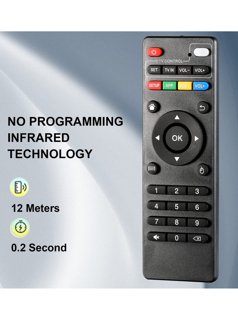 Replacement IR Remote Control For Android TV Box H96 MAX/V88/MXQ/TX6/T95X/T95Z Plus/TX3 X96 Mini Black - Image 2