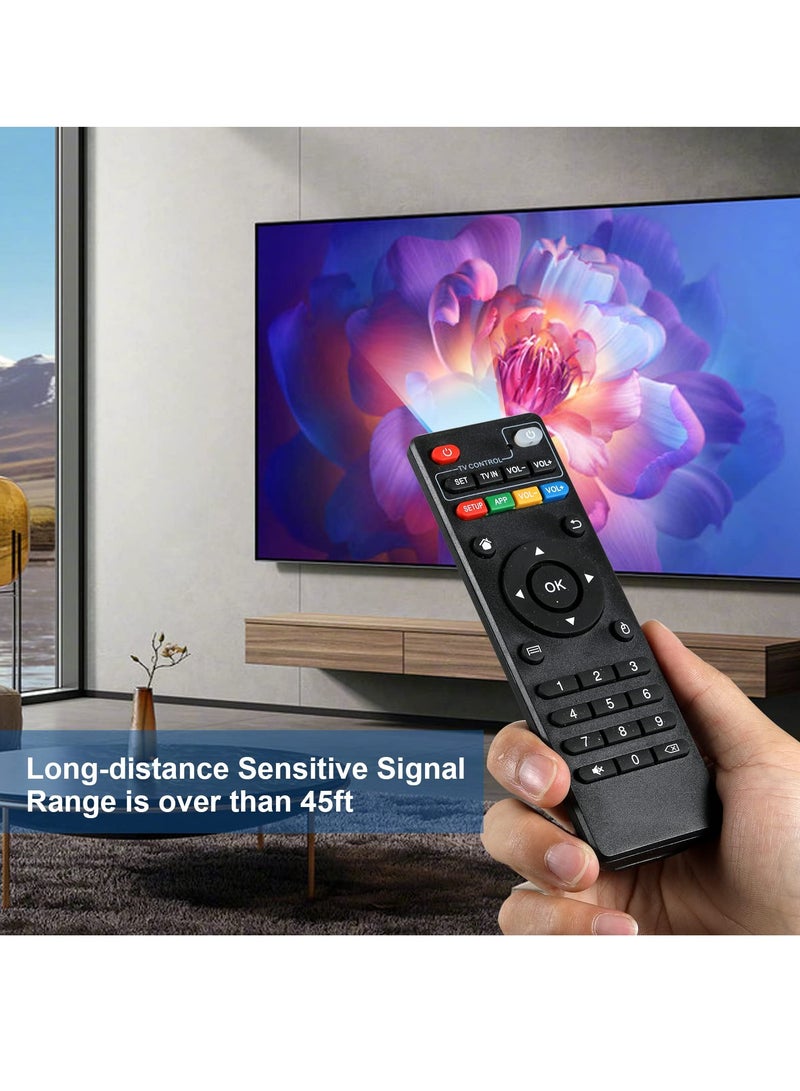 Replacement IR Remote Control For Android TV Box H96 MAX/V88/MXQ/TX6/T95X/T95Z Plus/TX3 X96 Mini Black - Image 3