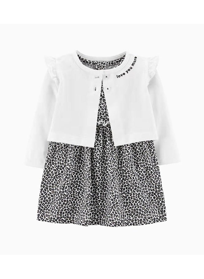 RedMapleTEK 2-Piece Set Of Baby Girl Jacket And Short-Sleeved Dress - Image 1