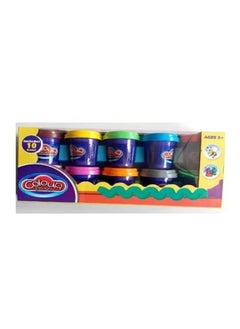Colour Dough Pack Of 10 Basic Play Dough Cans  - Image 1