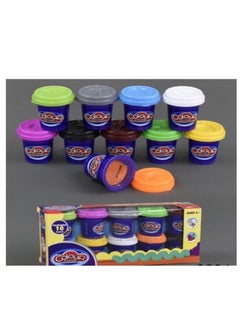 Colour Dough Pack Of 10 Basic Play Dough Cans  - Image 2