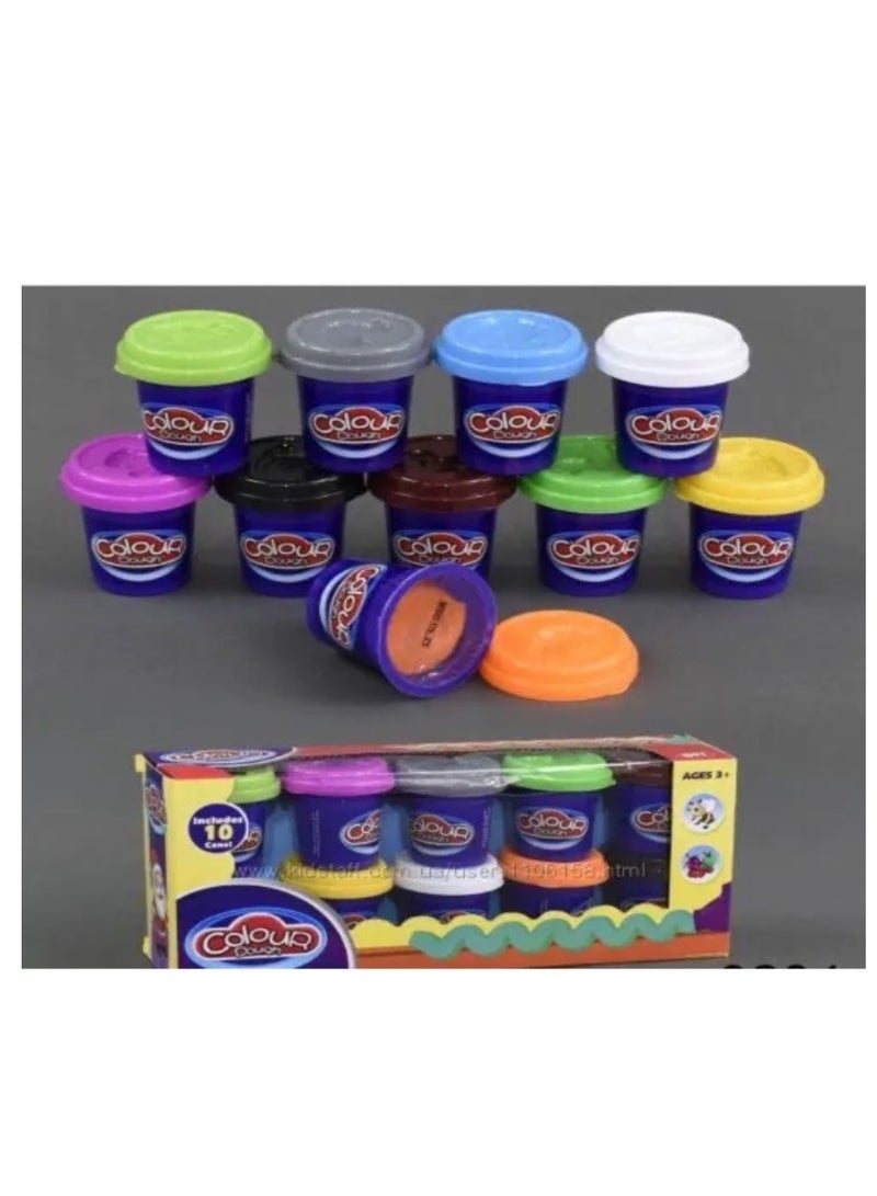 كولور دو مجموعة مكونة من 10 علب من عجينة اللعب الأساسية - Image 2