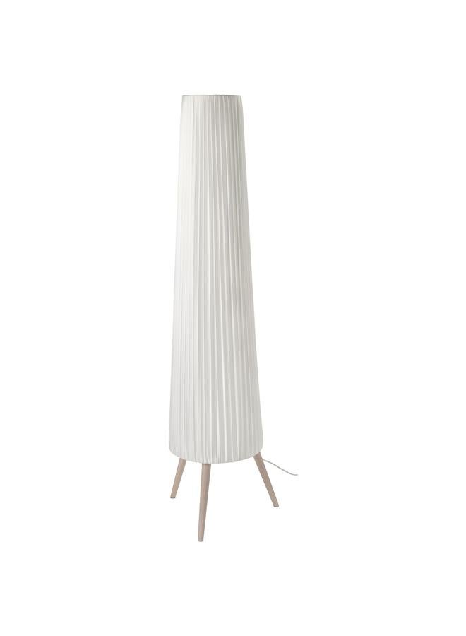 زبون مصباح أرضي، خشب الزان/أبيض - Image 1