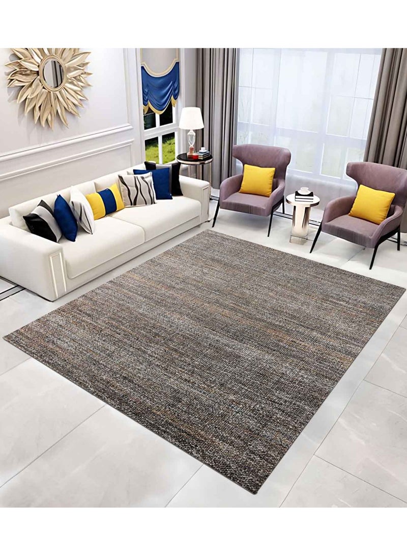 EVELYN - JUTE / POLYESTER RUG -200X300 CM- NATURAL GREY - Image 1