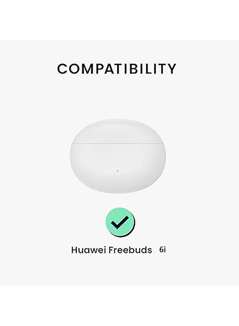 Silicone Protective  Case for Huawei FreeBuds 6i with Keychain Cover (black) - Image 2