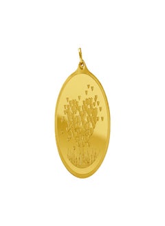 sam 10 Grm Fine Gold 999.9 Purity 24KT Oval Pendant - RAK Gold 10 Gram  - Image 3