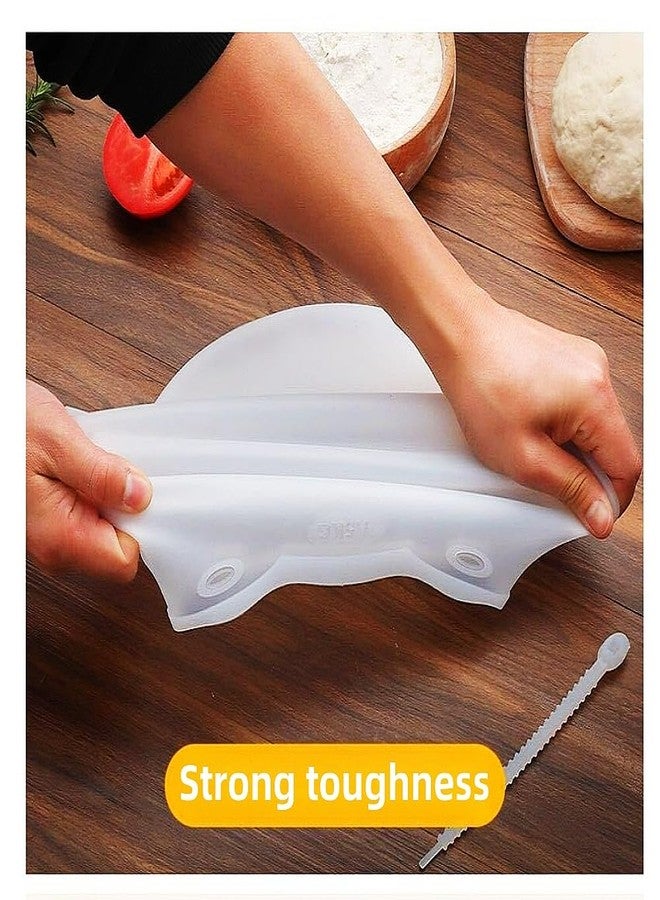 كيس عجين سيليكون سميك صالح للطعام، كيس عجين سيليكون كبير، كيس عجين طازج، كيس أدوات الخبز في المطبخ (النمط 1) - Image 3