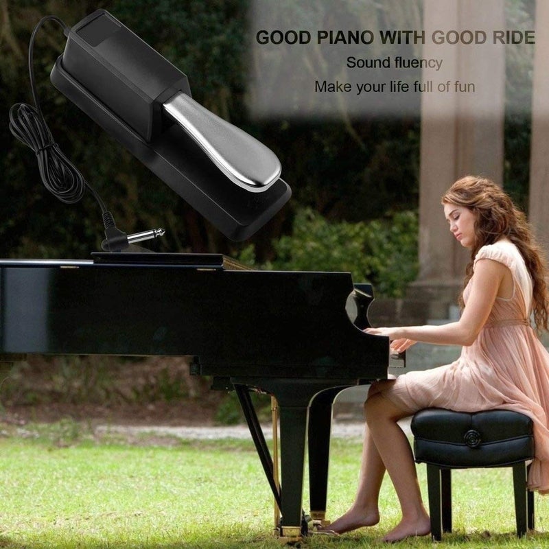 FESTRA R-300 Piano Sustain Pedal, Keyboard Sustain Pedal for Digital Piano Electronic Keyboard MIDI Synthesizer, Sturdy Durable, with Polarity Switch - Image 5