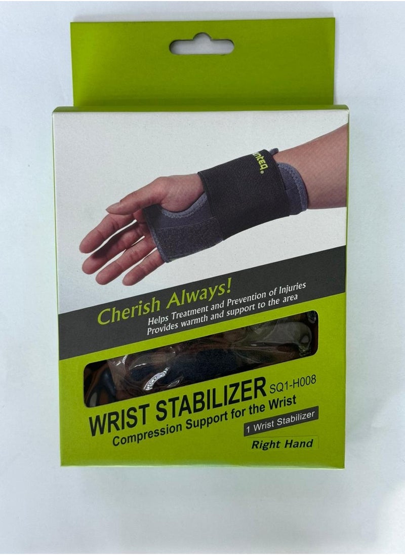 SEntEq Wrist Stabilizer with Compression Support-Right Hand 
